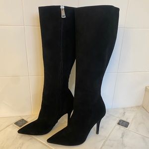 Ralph Lauren Purple Label Black Suede Boots